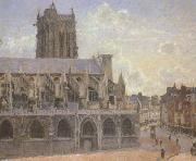 Camille Pissaro The Church of St.Jacques at Dieppe (san08) oil painting picture wholesale